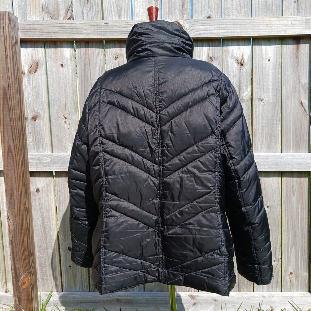 Sam Edelman Puffer Jacket Womens Size 3XL Quilted Insulated Coat Black FLAW - Picture 3 of 16